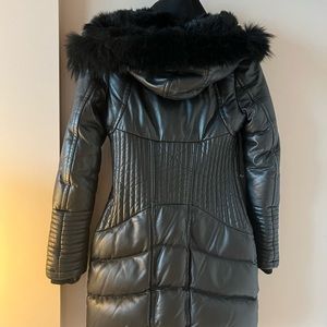 RUDSAK black leather down puffer
